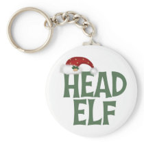 Funny Christmas Elf Keychain