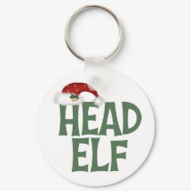 Funny Christmas Elf Keychain