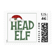 Funny Christmas Elf Stamps