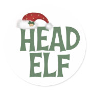 Funny Christmas Elf Stickers