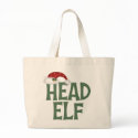 Funny Christmas Elf Tote Bag by CowPieCreek Funny Christmas Elf Tote Bag
