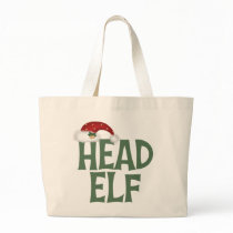 Funny Christmas Elf Tote Bag by CowPieCreek Funny Christmas Elf Tote Bag
