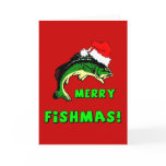 Funny Christmas fishing Card