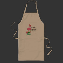 Funny Christmas Flamingo Apron aprons