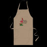 Funny Christmas Flamingo Apron