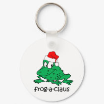 Funny Christmas frog keychains by holidaysboutique Funny Christmas frog keychains