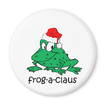 Funny Christmas frog Fridge Magnet