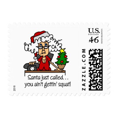 Funny Christmas Gift Stamp