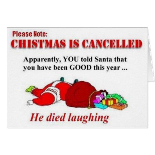 Funny Christmas is Canceled Card