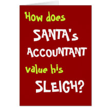 Funny Christmas Joke Card for Accountant or Client