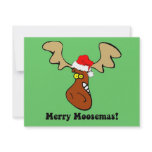 Funny Christmas moose Custom Invites
