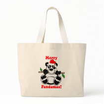 Funny Christmas Panda Bear bags by holidaysboutique Funny Christmas Panda Bear bags