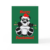 Funny Christmas Panda Bear cards by holidaysboutique Funny Christmas Panda Bear cards