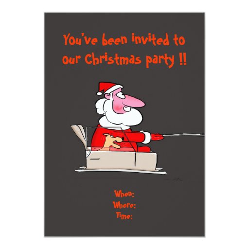 Funny Christmas Party Invitation Zazzle