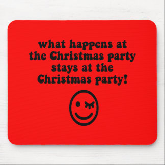 Funny Christmas party Mouse Pad