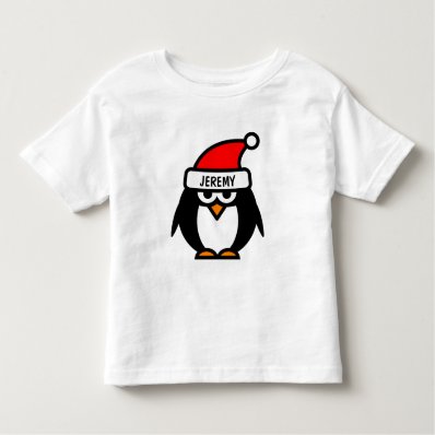 Funny Christmas penguin cartoon | Kids t shirts