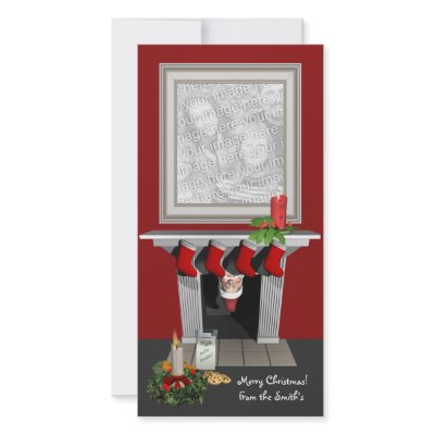 Funny Christmas Photo Card by holiday_tshirts