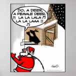 Funny Christmas Poster - Do A Deer posters