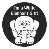 Funny Christmas Present: Real White Elephant Gift! Sticker