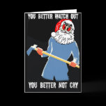 FUNNY CHRISTMAS SANTA CARD