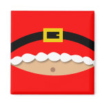 Funny Christmas Santa Claus suit magnet