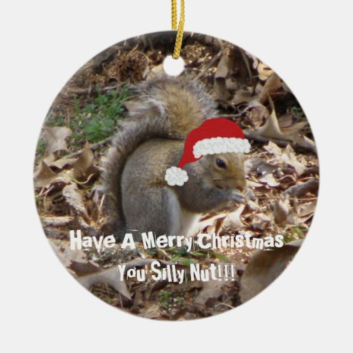 funny christmas squirrel ornament zazzle funny christmas squirrel ornament zazzle