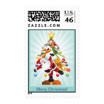 Funny Christmas Tree Postage