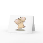 funny chubby cheeks hamster card