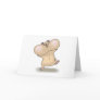 funny chubby cheeks hamster card
