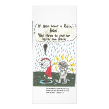 Funny church saying book mark rack card