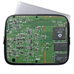 Funny circuit board laptop computer sleeves