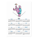 funny circus elephant on tightrope business card template