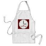 Funny Clock Face Kitchen Timer Apron Aprons