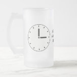 Funny Clock Face Maintenance Drinks Glass Coffee Mug