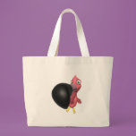 funny close up pink flamingo