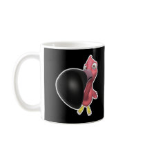 funny close up pink flamingo mug