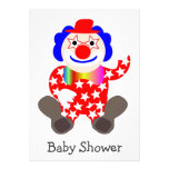 Funny Clown Baby Shower Invitation