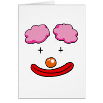 Funny clown face cards by jsoh Funny clown face cards