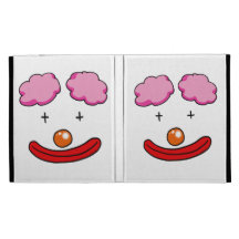 funny clown face iPad case