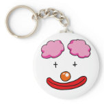 Funny clown face keychains