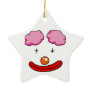 Funny clown face christmas tree ornaments