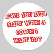 Funny Coach Pick-Up Line Sticker