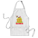 funny cock a doodle doo roster crowing apron