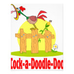 funny cock a doodle doo roster crowing custom announcement
