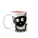 Funny Coffee black with cat hair Mug by DoggieAvenue Funny Coffee black with cat hair Mug