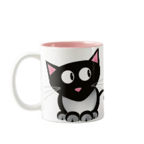 Funny Coffee black with cat hair Mug by DoggieAvenue Funny Coffee black with cat hair Mug