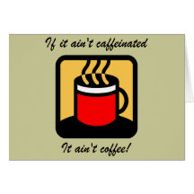Funny coffee card