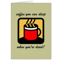 Funny coffee cards
