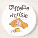 Funny Coffee Drinker's Sandstone Coaster coaster