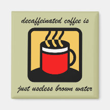 Funny coffee fridge magnets
